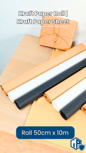 MillionParcel Kraft Paper Roll | Gift Wrapping Paper | Gift Packaging | Flower Wrapping Paper | Gift Paper | Brown Paper | Black Paper | White Paper