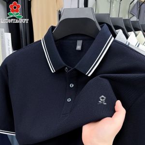 Áo Thun Nam Cổ Polo Montagut Cotton Nguyên Chất Tay Ngắn Mùa Hè 2025 Thường Ngày Thời Trang Thành Phố Không Cần Ủi