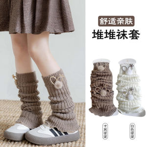 Tất Dài Đến Đầu Gối Cho Trẻ Em Dệt Kim Thắt Nút Bướm Bao Gối Quần Áo Trẻ Em Mùa Thu Đông Tất Cotton Thoải Mái