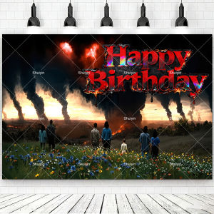 New American TV Stranger 5 Backdrop Alphabet Lights Series Hawkins Town Mirkwood Background Kids Birthday Party Decorations Gift