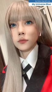 COD SOFTLENS UNIVERS BLUE 15MM BIG LENS BY PINKIN NORMAL DAN MINUS TINGGI