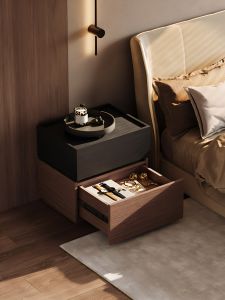 DAMU | Customized Solid Wood Italian Style Bedside Cabinet