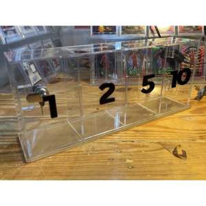 กระปุกออมสินอะคริลิคแยกเหรียญ