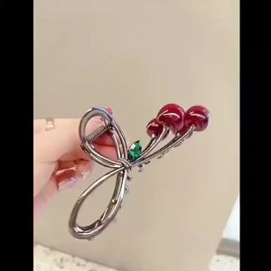 Kẹp Tóc Hoa Anh Đào Thanh Lịch Dành Cho Nữ Thời Trang Hàn Quốc Kẹp Tóc Nơ Kẹp Cá Mập Giữ Tóc Đuôi Ngựa Phụ Kiện Tóc Hợp Kim Dành Cho Các Cô Gái