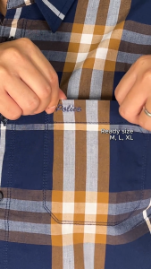 POLICE Kemeja Yarndyed Kotak Regular Fit Pria