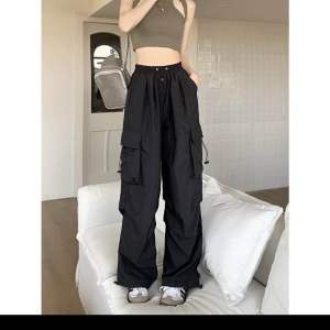 Celana Cargo Pants Wanita Terbaru - Cargo Wanita Pinggang Karet - Celana Highwaist Loose Korean Style
