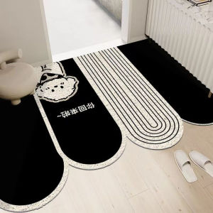 พื้นต้อนรับบ้านแบบเรียบง่ายที่มีการตัดเย็บป้องกันการลื่นไหล พื้นที่มีรูปผ้าไหมแบบยืดหยุ่นสำหรับประตูที่เข้าบ้าน พื้นสำหรับประตูที่มีรูปแบบทันสมัย