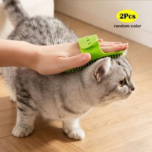 Soft Rubber Dog Cat Brush Pet Bath Silicone Comb Massage Comb Hair Remover Pet Supplies Dog Grooming Wash Cleaning Equipment
