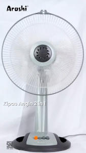 Arashi Kipas Angin Meja & Dinding 2 in 1 General Duo Desk Fan 12" 12inch AR 138