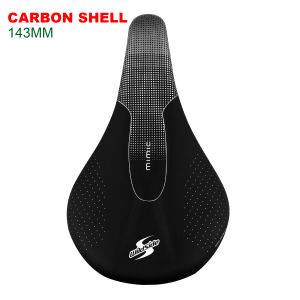 Ultralight Carbon Fiber Bike Saddle 143/155mm Comfort Hollow Pressure Relief Bicycle Seat for Road MTB Triathlon TT Men Women
