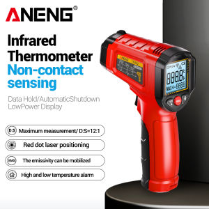 ANENG | ANENG TH202 50 to 600 Degrees Celsius High Precision LCD Backlight Handheld Pyrometer for Industrial Household and Daily Use