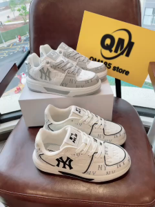 Giày Sneaker Nữ Cổ Thấp Họa Tiết NY Phong Cách Thể Thao Đường Phố