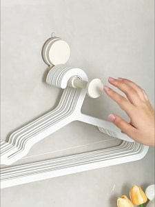 2pcs Suction Cup Clothes Hanger Rack Retractable Drying Rack Strong Load-bearing Adjustable Holder Multifunctional Hook Household Punch-free Hooks