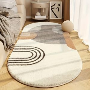 VIKAMA Soft Warm Bedside Floor Mat Simple High-End Bedroom Sofa Carpet Washable Waterproof Carpet Suitable Room Rug Home Decorat