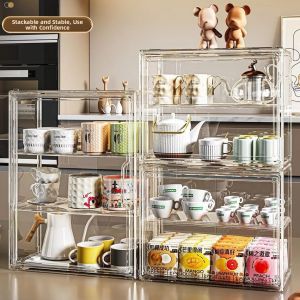 Dustproof Cup Holder Rack for Teacups Coffee Cups Mugs