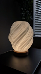 Đèn Ngủ In 3D Nghệ Thuật Họa Tiết Xoắn Sóng Độc Đáo – Ánh Sáng Vàng Ấm Tạo Không Gian Thư Giãn Sang Trọng