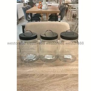 Toples Kaca Kedap Udara Makanan Kue Kering Serbaguna Dengan Handle Kapasitas 700ml WEO IF7588