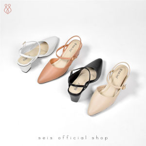 SEIS Pamela Mules Heels Wanita | Slingback Hak 5 cm