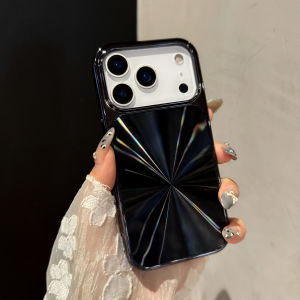 Luxury Electroplated Large Windows Hole CDW Phone case for iPhone 17 Air 16 15 14 Plus 13 12 ProMax Shockproof Bumper Back Cover