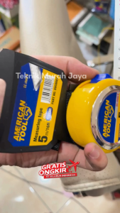 AMERICAN TOOL 8958687 Measuring Tape 5 METER X 19 MM Plastik Body ABS 16 Feet EC class II ELASTIS PENGUNCI MANUAL