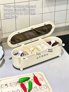 New Household Multi-section Sealed Spice Box