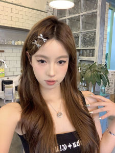 Sweet Cool Silver Butterfly Knot Hair Clip Womens 2024 New Side Small Clamp Hair Accessories Alloy Plated Silver Gold