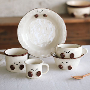 Cute Cartoon Vegetable Salad Dessert Bowl Plate Set Interesting High Value Adorable Zhangteng Home Dining Utensils
