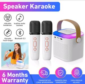 Speaker bluetooth mkc Y1 Mic2/1set karaoke cute wireless lucu potrable