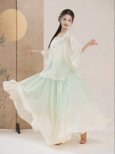 LEAF DANCE | Trang Phục Múa Thêu Tinh Tế Màu Dịu
