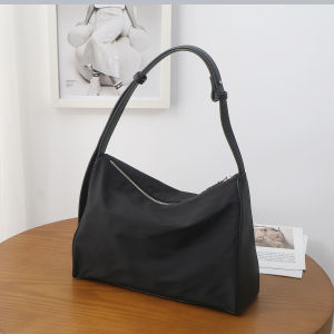 RUOYUNLAIGUO | Large Capacity Commuter Nylon Beige Shoulder/Crossbody Bag