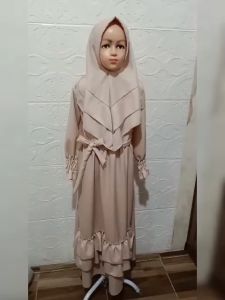 COD☑️PAKAIAN GAMIS ANAK+HIJAB/GAMIS ANAK SYARI ESTY KIDS/MATT MOSCREPE FULL/PAKAIAN MUSLIM ANAK/GOOD QUALITY