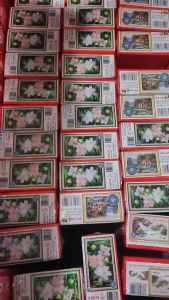 Tranh Đính Đá Hoa Sen VS074 - Kích thước: 100x60cm ( chưa đính đá)