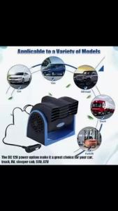 Mitchell Car 12V Bladeless Multifunctional Auto Fan - Silent Adjustable Air-Cooling Vehicle Fan