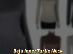 MBS Muslimah Turtleneck Innerwear Blouse High Neck Long Sleeve Top Turtle Neck Muslim Tops Women Size S - XXL