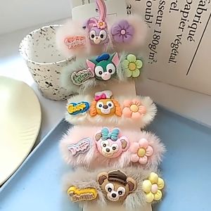 Ikat Rambut Korea Anak Perempuan Motif Kartun Hewan Bulu Halus Aksesoris Rambut Bahan Lembut AK219 ZIORRA