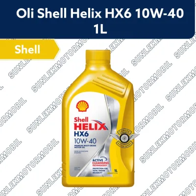 OLI MESIN MOBIL SHELL HELIX HX6 1L 1LITER 10W-40