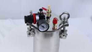 XMSJ | 1L Pneumatic Pressure Tank Dispenser Pressure Tank 304 Stainless Steel Barrel Suitable for Factories and Laboratories