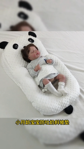 Baby Anti-spill Milk Pillow Newborn Nursing Pillow Soft and Breathable Adjustable Angle Head Support Baby Head Shaping Pillow 婴儿斜坡枕 防吐奶