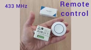 433MHz Wireless 10A Relay Receiver Remote Control Light Switch 220V 110V Mini Round Button Wall Panel Switch For LED Lamp