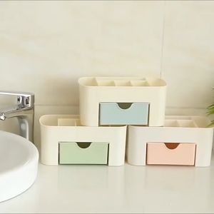 Rak Tempat Kosmetik Plastik MINI / Rak Makeup MINI / Tempat Makeup Serbaguna MINI