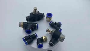 Fitting PNEUMATIC Slip Lock Polyurethan Hose Air Connector Tee Joiner ELbow Lurus Konektor Selang PU