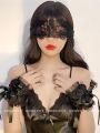 Jade * Bondage Binding Lace Bracelet Eye Mask Toy Suit Temptation Romantic Atmosphere Be Your Cat. 