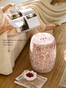 Versatile Chinese Blue and White Porcelain Stool