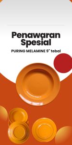 Piring murah melamine 9"/23cm