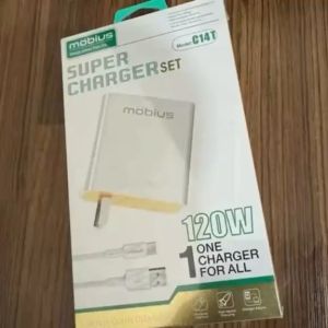Mobius C14T Super Fast 120W USB Type-C Charger Adapter Kit with High-Quality Cable