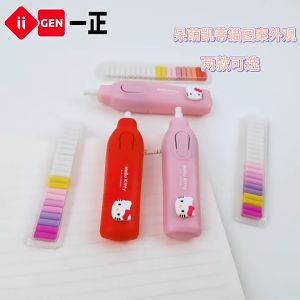 🔥Ready Stock🔥Sanrio  Electric Eraser Pen + Refill Auto Spin Type For Students School & Office Stationary Gifts