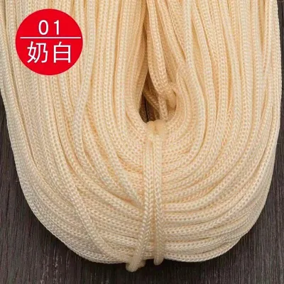 3mm Benang PP Yarn Crochet Knitting DIY Hollow Yarn Nilon Nylon Polyester Yarn in Various Colors