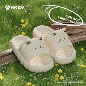 MONLEYTA | Adorable Kids Sheep Slippers Summer Anti-Slip Soft Bottom Bath Slippers Boys Girls Home Wearable Slippers Medium Large Children