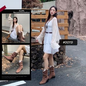 Josiny | Pointed Cowgirl Short Boots Thin Summer Autumn New Arrival