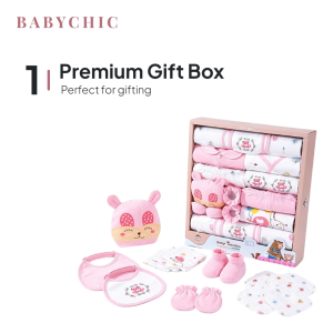 Baju Bayi Baru Lahir 18pcs Cotton Set Newborn Essential Gift Hamper Hadiah Bayi Aqiqah Cute Comel
